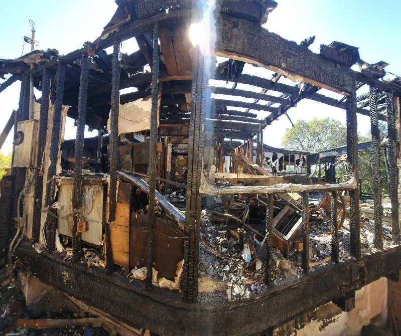 Fire Damaged House in Hawaii Fire Damaged House in Hawaii